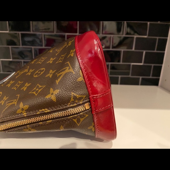 Louis Vuitton Alma custom scarlet and grey bag - Picture 7 of 12